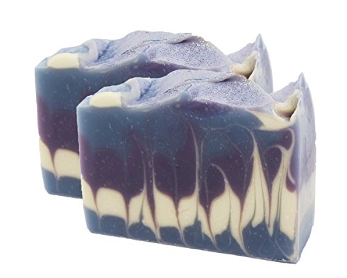 Glittering Fairy Dust Handmade Artisan Luxury Gift Soap Bar 2 Pack by Score Soap
