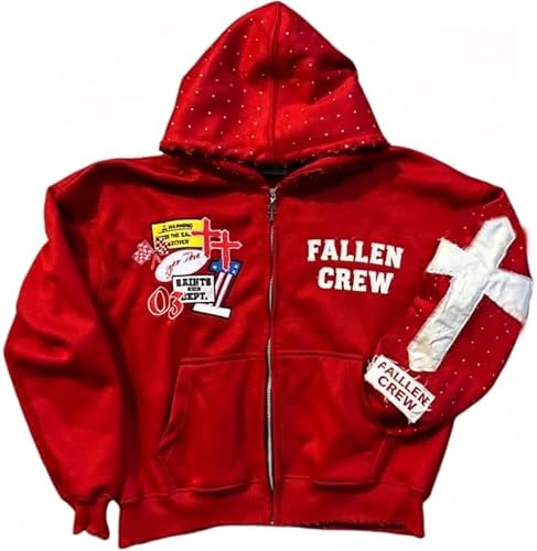 Amazon.com: OANTGM Zip Up Hoodie Grunge Jackets Streetwear Y2k