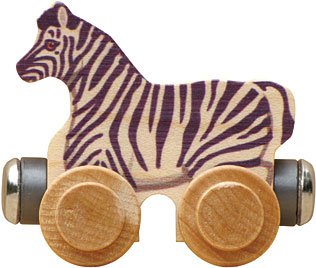 NameTrain - Zoe Zebra - Made in USA