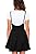 YOINS Women's Suspender Skirts Basic High Waist Versatile Flared Skater Skirt