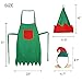 3 otters Christmas Elf Apron, 3PCS Elves Apron Set for Christmas Dress-up Party Favors, Kitchen Cooking & Backing