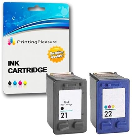 Printing Pleasure 2 XL Tintenpatronen kompatibel zu HP 21XL 22XL für Deskjet 3940 F2120 F2180 F2280 F350 F370 F380 F4180 D146