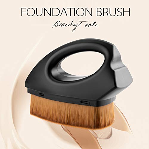 Huasida Foundation Brush Liquid Brush Make Up Brush Especially Suitable for Nose and Eye Area (Black)