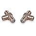 Conwork 10-Pack 3-Way F-Type Coax Cable Splitter Combiner Female to 2 Female for Video VCR Antenna TV Cable Satellite