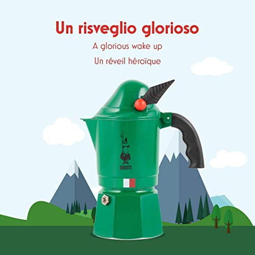 Bialetti - Express Alpina: Ikonische Espressomaschine für die Herdplatte, Moka-Kanne für 3 Tassen (130 ml), Aluminium… – Bild 3
