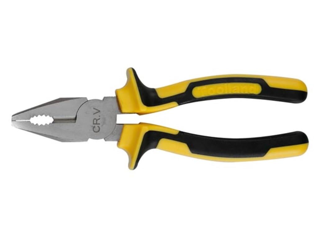 Tool HP01 N Chrome Vanadium Steel Combination Pliers, 165 mm long, black/yellow