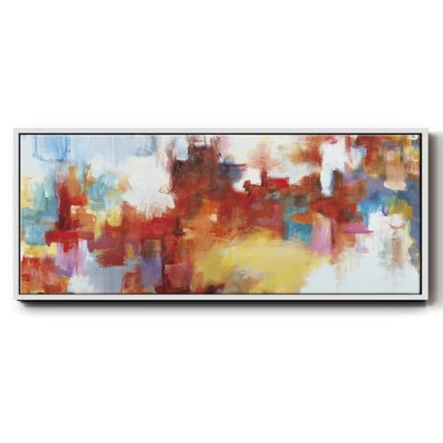 Renditions Gallery Canvas Floater Frame Artwork Blendings of Bright Colors Wall…