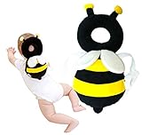Baby Protector - Baby Ajustable Head Shoulder Safety Pad - Baby Head Cushion with Flexible Strap for Baby walking - for Baby Safety - for Crawling Baby - 4-24 Months Babies (Cute Little Bee)