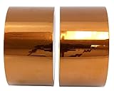(2-Pack) 1 Mil Hi-Temp Kapton Tape (144 Yards Total); 2 Roll Set of Polyimide Film Tape for 3D Printing, Soldering, Insulating Circuit Boards & More! (2 Inch)