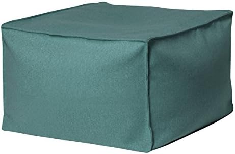 Turquoise Loft Collection Contemporary Faux Felt Upholstered Square Pouf/Ottoman
