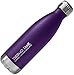 Thermo Tank Insulated Stainless Steel Water Bottle - Ice Cold 36 Hours! Vacuum + Copper Technology - 17 Ounce (Royal Purple, 17oz)
