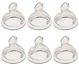 NUK Silicone Orthodontic Nipples, 6 Months, Fast, 6 Pack