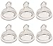NUK Silicone Orthodontic Nipples, 6 Months, Fast, 6 Pack