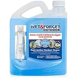 Wet & Forget Outdoor Moss, Mold, Mildew, & Algae Stain Remover Multi-Surface Cleaner, Ready to Use, 64 Ounce