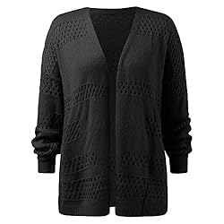 ADJHDFH Black Cardigan For Women Short Sleeve