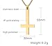 VNOX Halloween Costumes for Men - Stainless Steel Inverted Cross Necklace, Upside Down Cross, Gothic,Occult,Devil, Satanic Jewelry