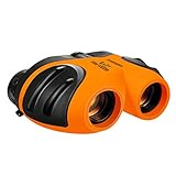 Toys for 3-12 Year Old Boys, TOG Gift 8x21 Compact Waterproof Travel Binoculars Night Vision Toys for 3-12 Year Old Girls Gifts for 3-12 Year Old Girls Boys Teen Girls Gifts Orange TGUS05