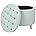 Amazon.com: Safavieh Hudson Collection Irwin Round Storage Ottoman