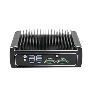 Partaker Fanless Mini PC,4K Powerful Industrial Mini Computer,Core i5 8250U 8th Gen,4 Cores CPU,8GB Ram 240GB SSD,Dual…