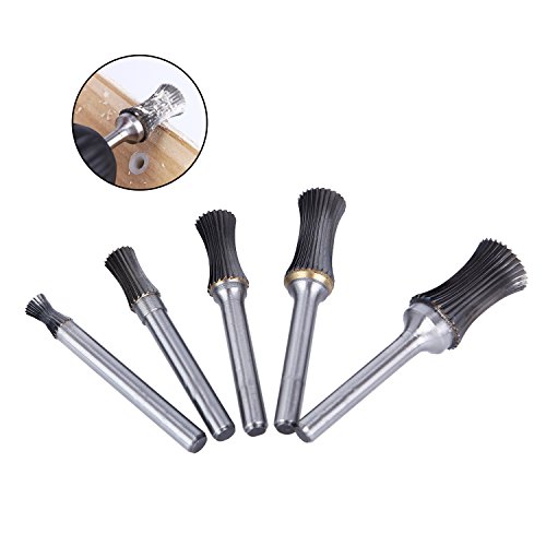 5pcs 6/8/10/12/16mm Hard Alloy Double Cut Concave Arc Shape Rotary Burr File Cutter Bit 6mm Shank