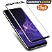 Samsung Galaxy S9 Plus Tempered Glass Screen Protector,[2-Pack]-9H Hardness,Anti-Fingerprint,Ultra-Clear, Full Coverage,Bubble Free Screen Protector for Galaxy S9 Plus
