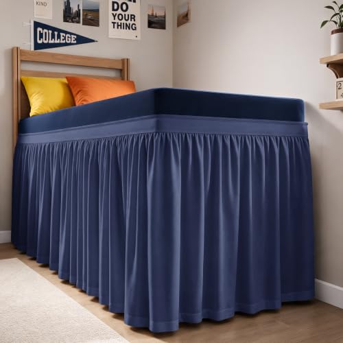 CGK Linens Dorm Room Bed Skirt Full XL Dorm