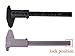 Penta Angel 2Pcs Plastic Caliper Inch/Metric 6Inch 150mm Mini Caliper Double Scale Ruler Measuring Tool for Student (Gray and Black)