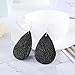 JieyueJewelry 12 Pairs Teardrop Leather Earrings for Women Girls Antique Lightweight Faux Leather Drop Earrings Petal Dangle Earrings Tear Drop Leather Earrings Double Side (A: Mix Colors)