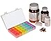 QIJUN 7 Day Pill Box & 4 Times a Day Pill Organizer,Pill Reminder with 28 compartments in a Storage/Travel Pill Box Case,Pill Organizer, Medicine Organizer, Vitamin Organizer