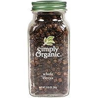 Simply Organic Whole Cloves, Certified Organic | 2.05 oz | Pack of 6 | Syzygium aromaticum (L.) Merr. & L.