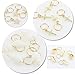 JIALEEY Hair Braid Rings, 50PCS Hair Loops Clips Gold Ring Shell Leaves Star Conch Snowflake Pendant Charms Set Hair Clip Headband Accessories
