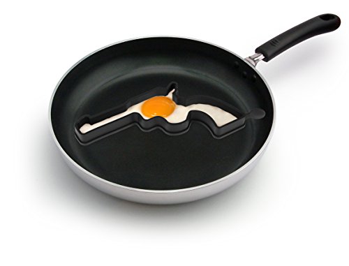 Barbuzzo Gun Shaped Egg and Pancake Shaper and Fryer - Nonstick Silicone Egg and Pancake Mold shaped like a Revolver - Breakfast Egg Cooking Mold that will Pistol-Whip your Hunger - Thumbnail 4