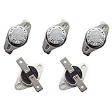 TOTOT 5PCS KSD301 DegC 150 Thermal Control Switch 250V 10A Normally Closed NC Thermostat Temperature Switch