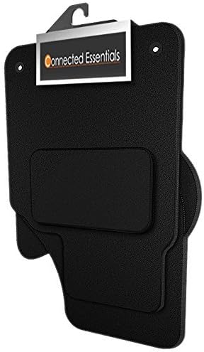 5118515 Fully Tailored Rio 2017 - Onwards Deluxe Car Mats, Set of 4 Black With Black Trim by Connected Essentials