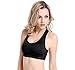 Lataly Womens Racerback Sports Bras Seamless High Impact Support Workout Yoga Bra,Black Blue,XL