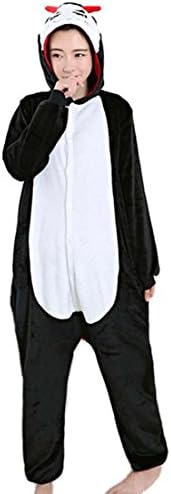 HYY@ Angel Devil cartoon Kigurumi Pajamas flannel one-piece Pajamas adult cosplay costume/HOME DRESS , s