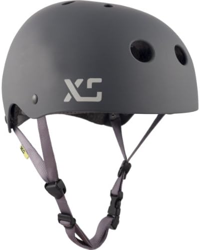 XS Helmets Classic Skate Helmet, Matte Charcoal, X-Small/Small