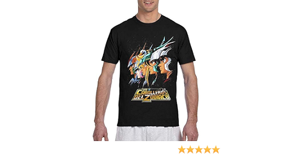 Amazon.com: Los CABALLEROS DEL ZODIACO hombre personalizado 3D creativo  doble completo impreso camiseta de manga corta, M, Negro : Ropa, Zapatos y  Joyería