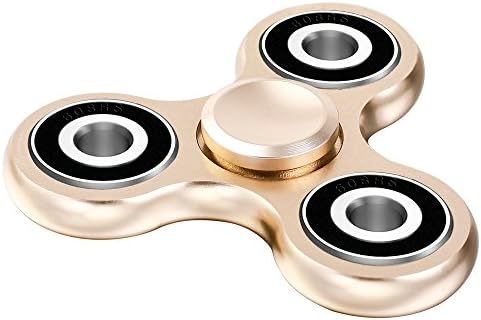 SmileCent Fidget Tri-Spinner Toy For Adults &amp; Kids | Anti-Anxiety Hand Spinner With Smooth Surfaces &amp; Perfectly Balanced Bearings | Eliminate Stress &amp; ADD/ADHD Symptoms, Relax &amp; Improve Focus (Gold)