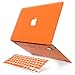 IBENZER Compatible with Old Version MacBook Air 13 Inch Case (2010-2017 Release). Models: A1466 / A1369, Plastic Hard Shell Case with Keyboard Cover for Mac Air 13, Orange, A13OR+1