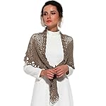 ZORJAR Scarfs for Women Winter Fashion Scarves Knitted Crochet Triangle shawls and wraps