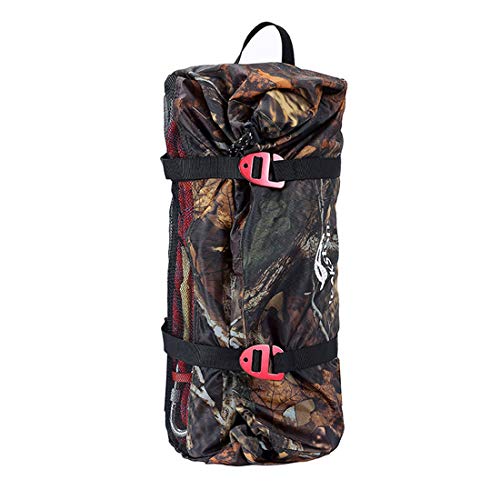 FREAHAP R Climbing Rope Bag 500D Oxford Gear Bag for Mountaineering Ice Climbing with Rope Mat Heavy Duty Backpack Camo