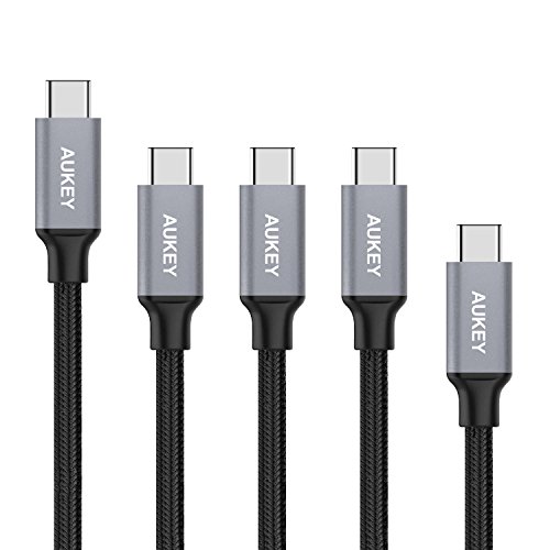 AUKEY-USB-C-Cable-Braided-USB-C-to-USB-30-Cable-Fast-Charge-3ft-x3-6ft-1ft-5-Pack-for-Samsung-S8-Note-8-LG-V20-G6-G5-Google-Pixel-22-XL-HTC-10