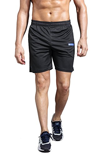 image for Zengvee Men's Running Shorts Mesh Quick Dry Gym Basketball Training Sh