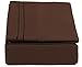 Twin Size 3 Piece Sheet Set - Comfy Breathable & Cooling Bed Sheets Set - Hotel Luxury Bedding for Women, Men, Kids & Teens - Deep Pockets, Easy Secure Fit, Soft and Wrinkle Free - Oeko-Tex - Brown