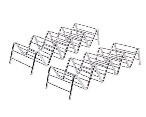 Grace Stainless Steel Taco Holder-Rack Holds Up to 4-5 Tacos,Set of 2