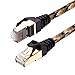 Short Cat7 Shielded Ethernet Cable 1 Feet (Highest Speed Cable),Ruaeoda Cat7 Flat Ethernet Patch Cables - Internet Cable for Modem, Router, LAN, Computer - Compatible with Cat 6，Cat7 Cat 5 5e Network primary