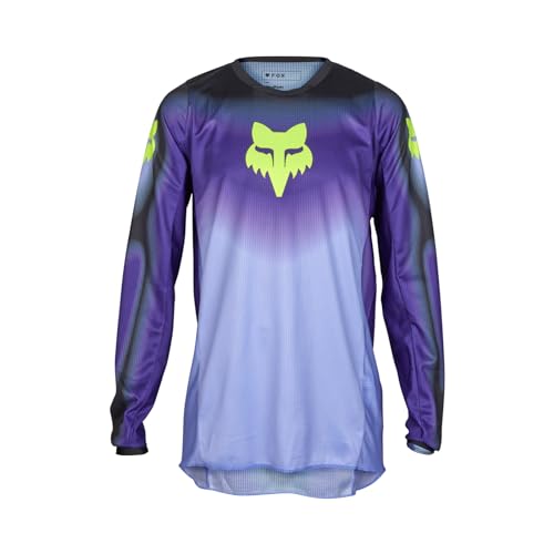 Fox Racing Mens 180 Interfere Motocross Jersey, Black/Blue, L