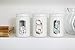 Brabantia Window Canister - White - 1.4 litre - Pack of 3