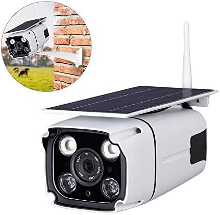 Solar Powered Security Camera Outdoor Built-in Lithium Battery Rechargeable Battery Surveillance Camera 1080P HD Weatherproof Induction Wireless Security WiFi IP Camera IPX67 Water-Proof Camera